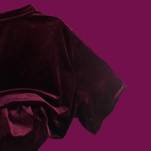 Old Navy’s XL red velvet shirt